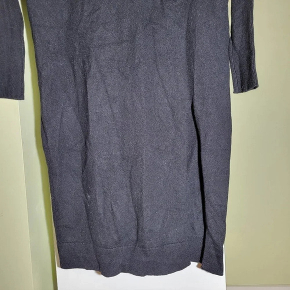 Aritzia Wilfred sweater dress wool Cyprie Dress Mock-neck With Slit Black XS - Picture 4 of 13